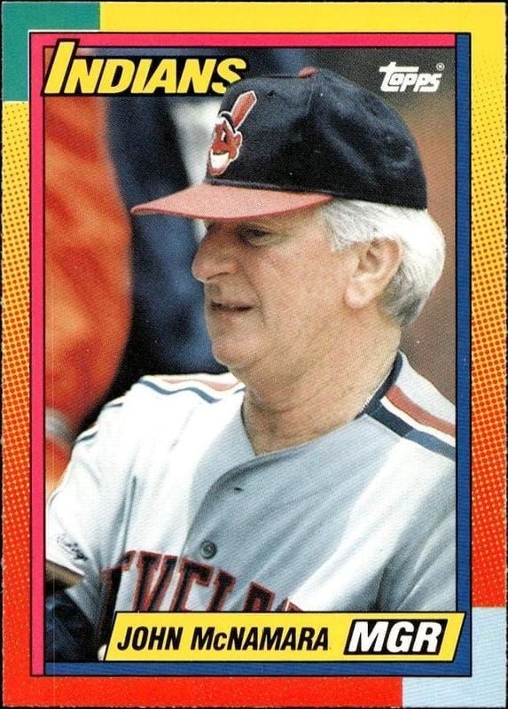 1990 Topps Traded John McNamara #72T trading card