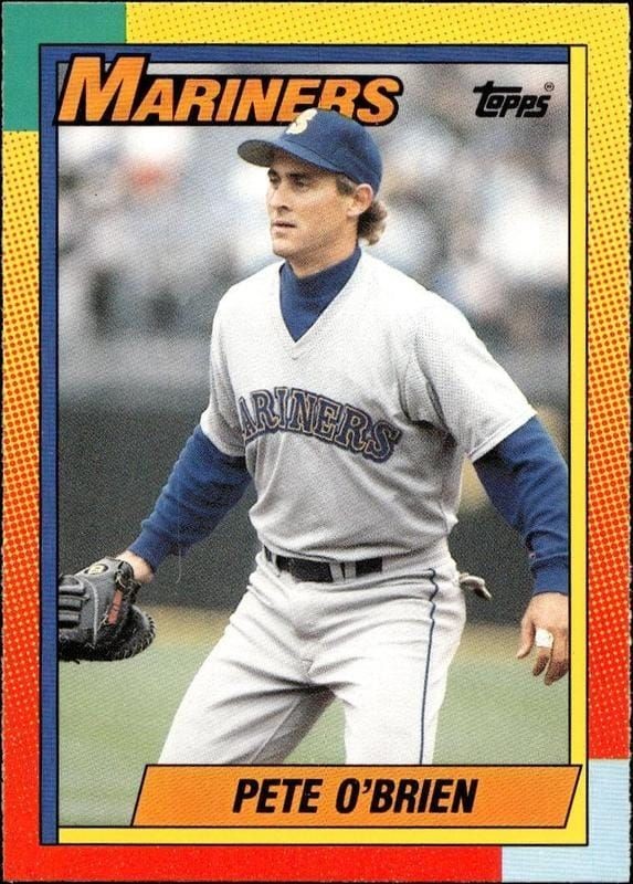 1990 Topps Traded Pete O'Brien #82T trading card