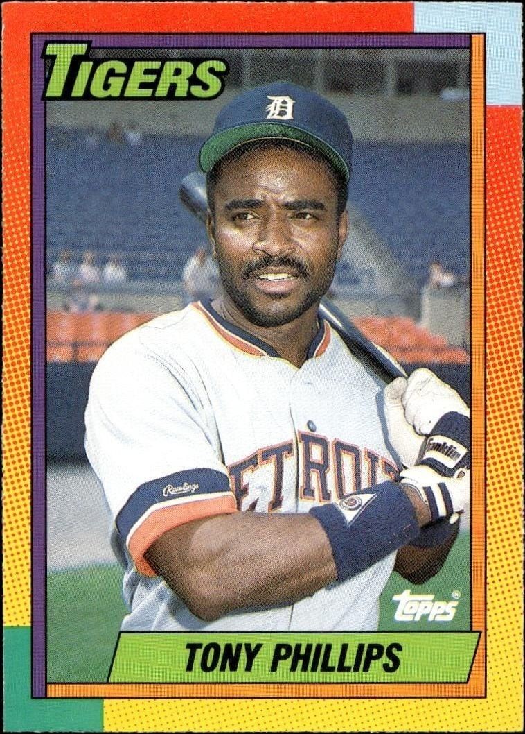 1990 Topps Traded Tony Phillips #95T trading card