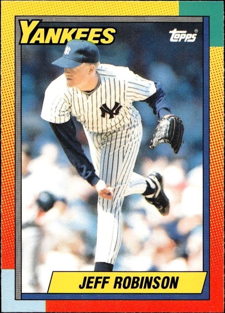 1990 Topps Traded Jeff Robinson #103T trading card