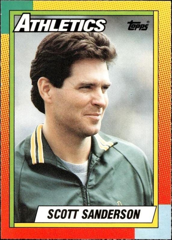 1990 Topps Traded Scott Sanderson #110T trading card