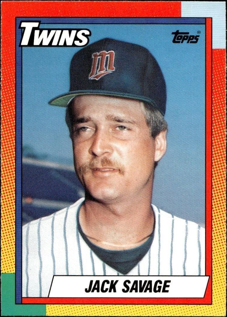 1990 Topps Traded Jack Savage #111T trading card