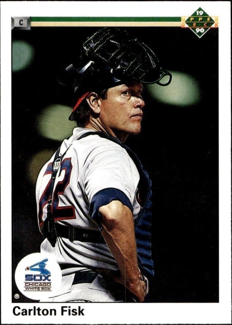 1990 Upper-Deck Low Number Carlton Fisk #367 trading card