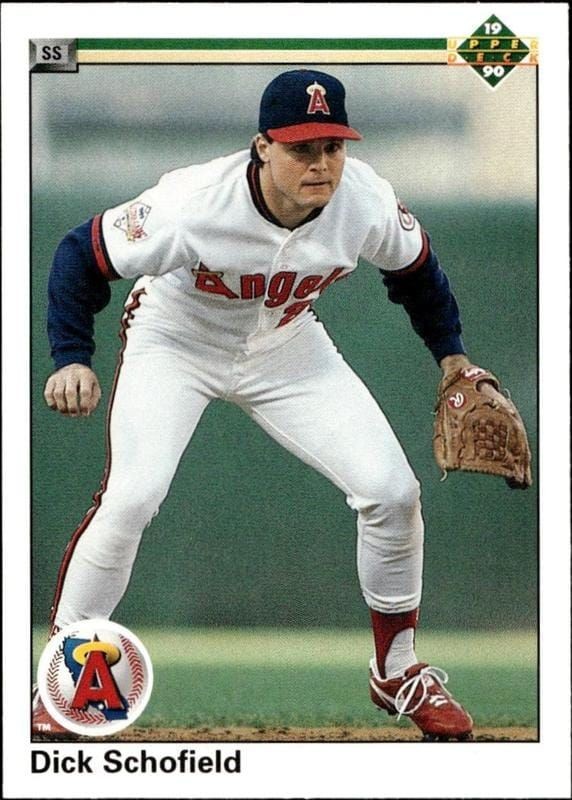 1990 Upper-Deck Low Number Dick Schofield #669 trading card