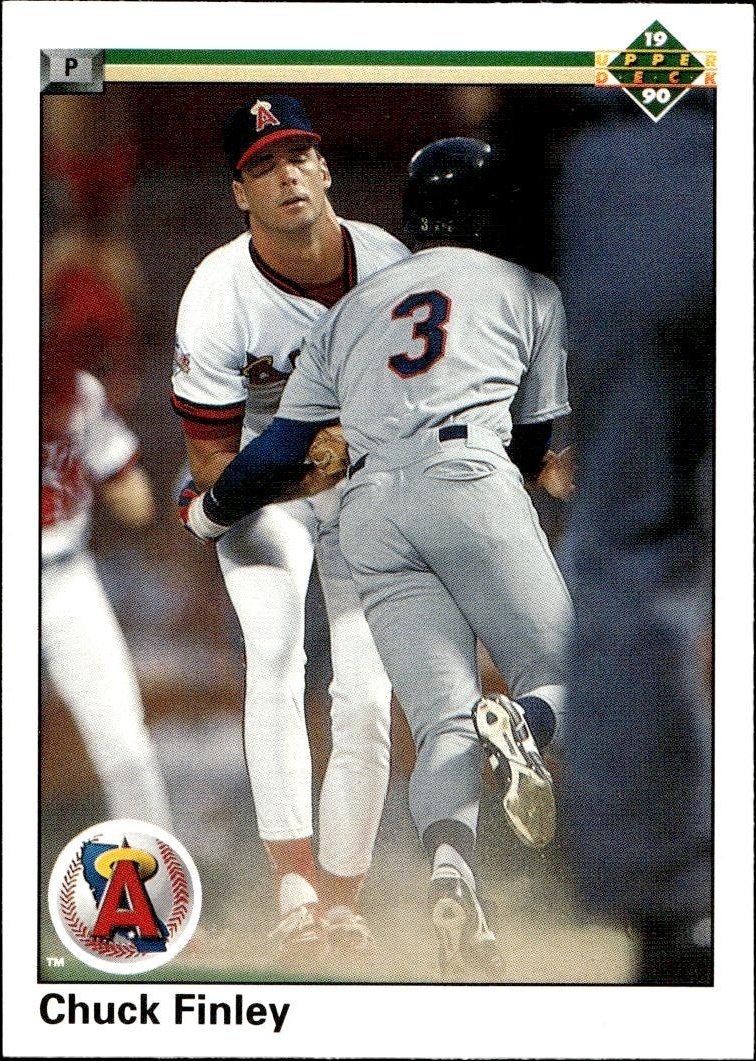1990 Upper-Deck Low Number Chuck Finley #667 trading card