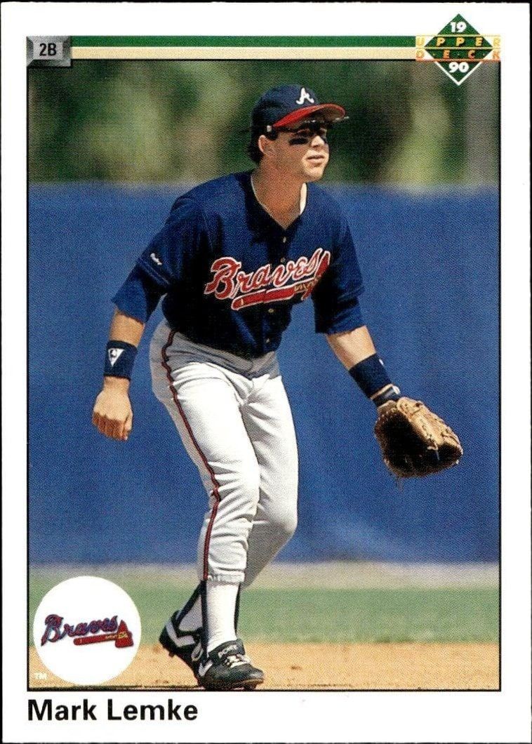1990 Upper-Deck Low Number Mark Lemke #665 trading card