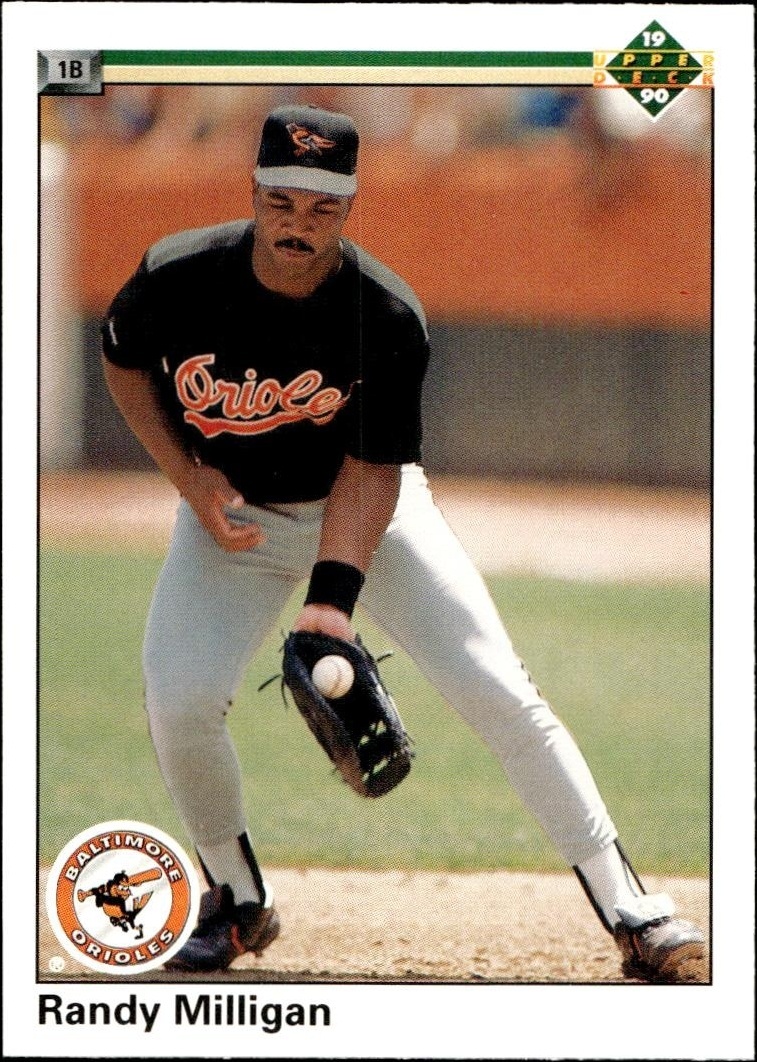 1990 Upper-Deck Low Number Randy Milligan #663 trading card