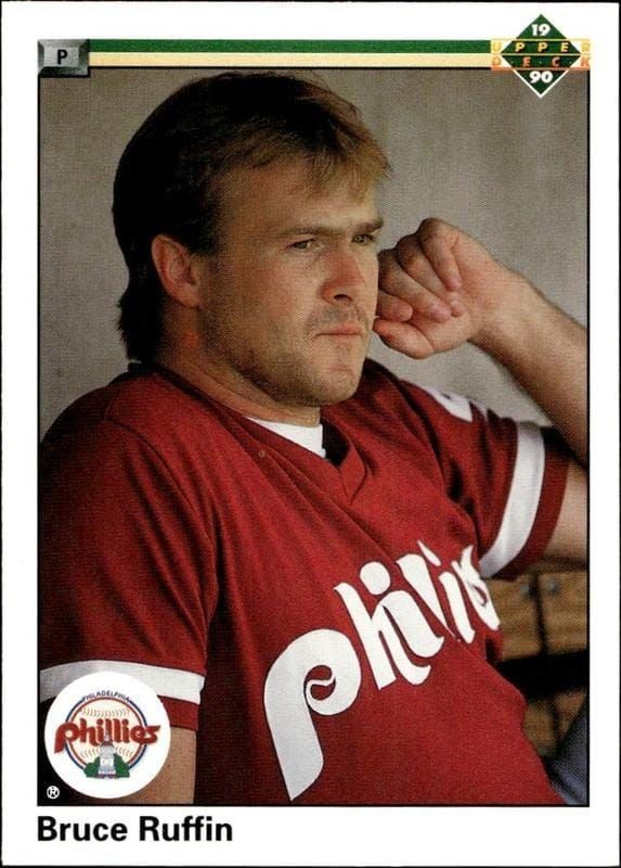 1990 Upper-Deck Low Number Bruce Ruffin #580 trading card