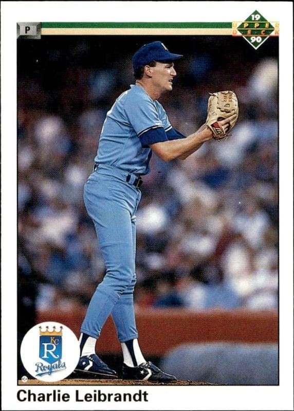 1990 Upper-Deck Low Number Charlie Leibrandt #658 trading card