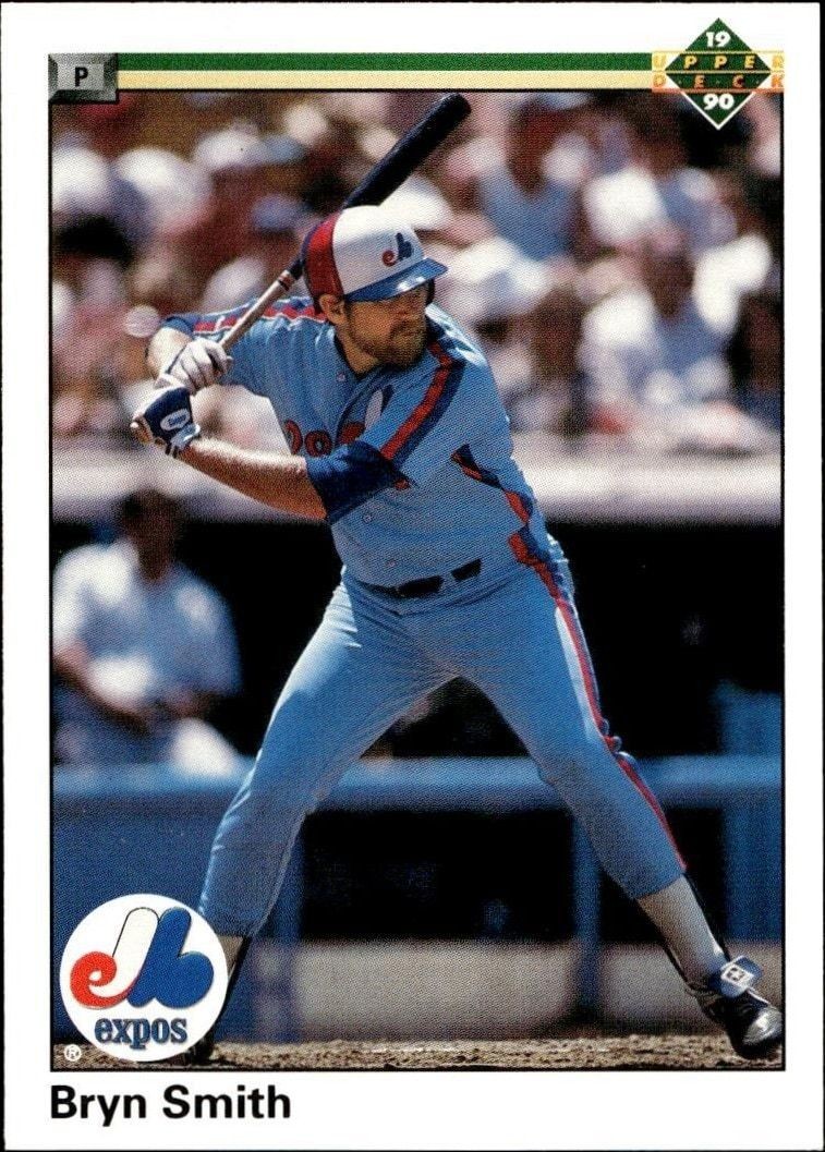 1990 Upper-Deck Low Number Bryn Smith #579 trading card