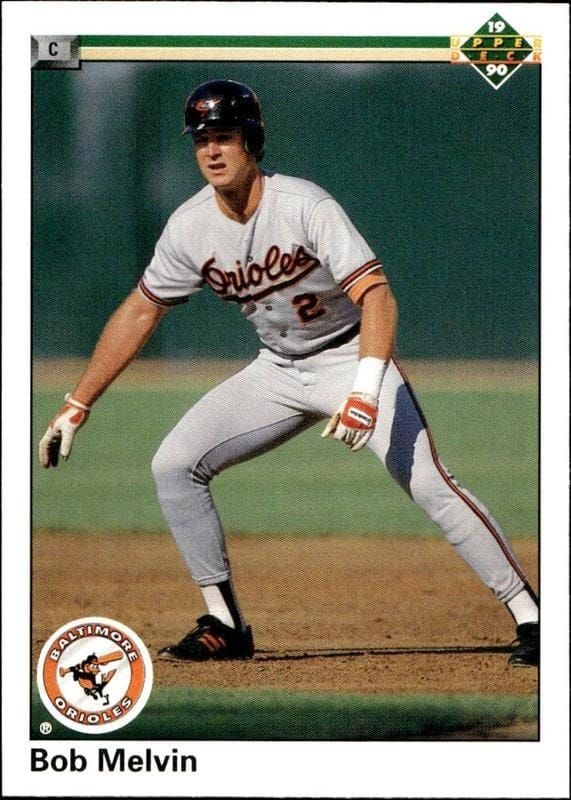 1990 Upper-Deck Low Number Bob Melvin #644 trading card