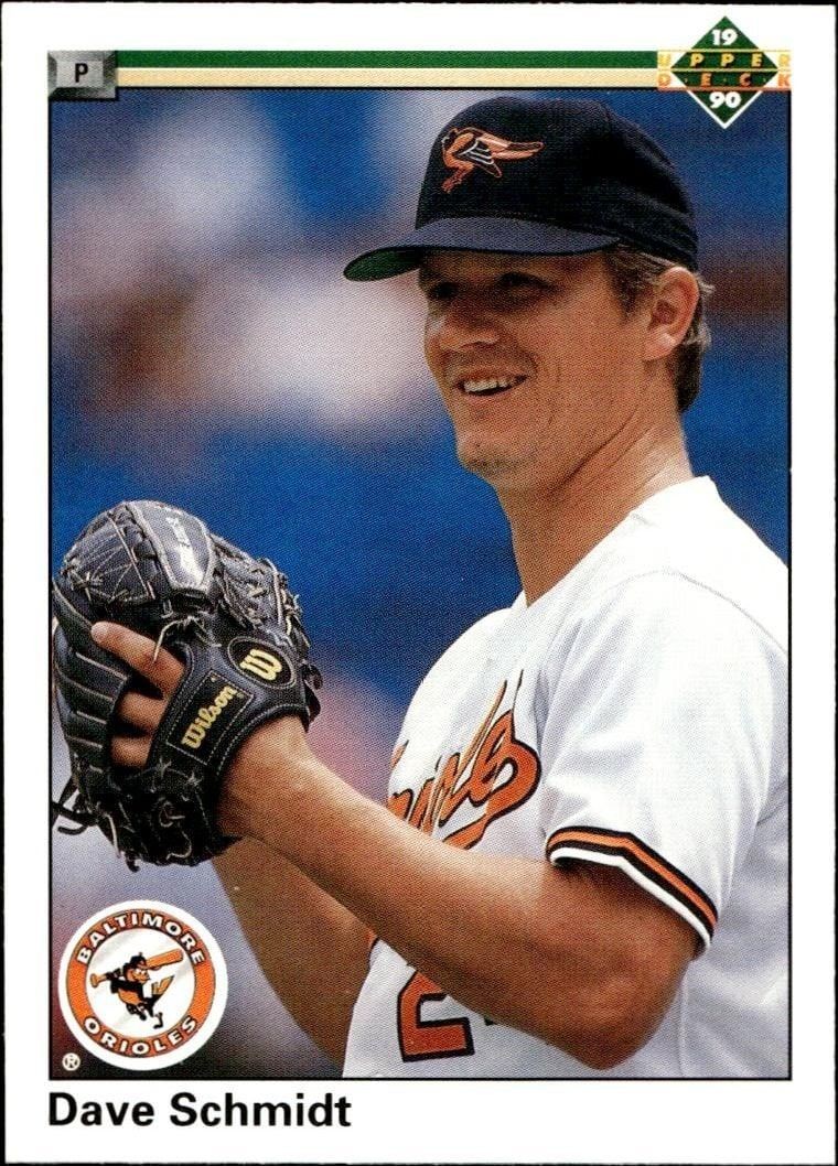 1990 Upper-Deck Low Number Dave Schmidt #641 trading card
