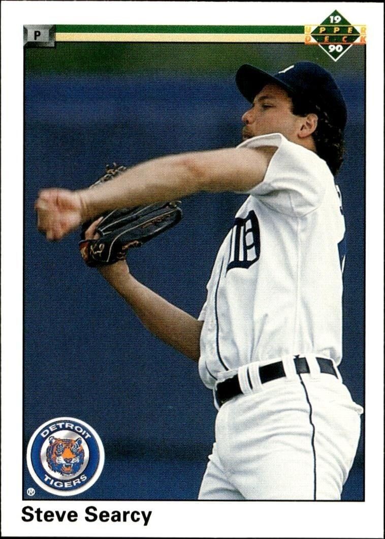 1990 Upper-Deck Low Number Steve Searcy #575 trading card