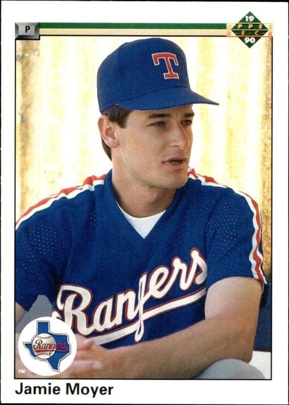 1990 Upper-Deck Low Number Jamie Moyer #619 trading card