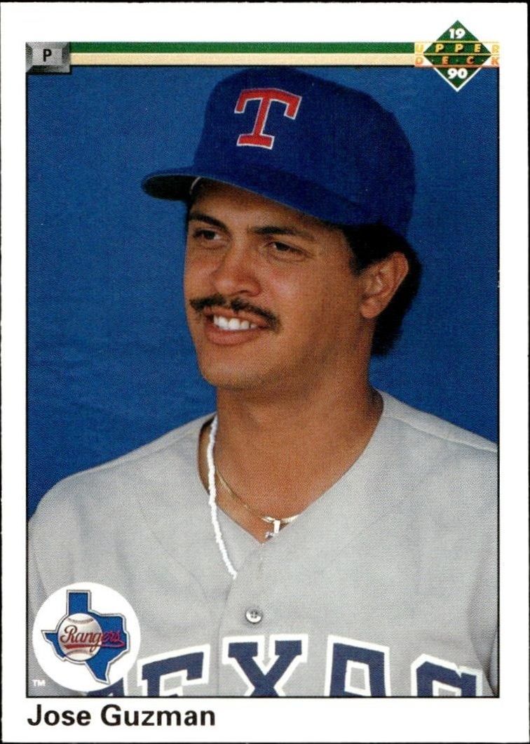 1990 Upper-Deck Low Number Jose Guzman #617 trading card