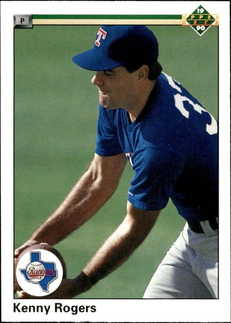 1990 Upper-Deck Low Number Kenny Rogers #606 trading card