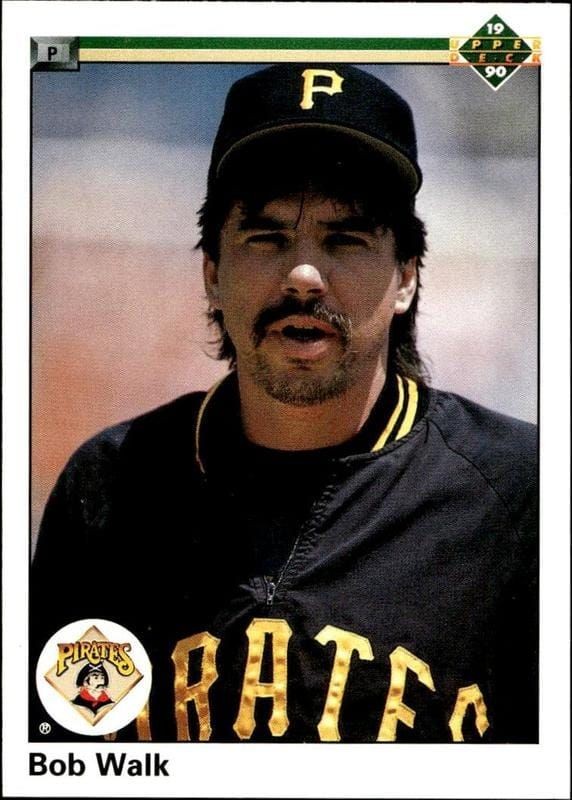 1990 Upper-Deck Low Number Bob Walk #596 trading card