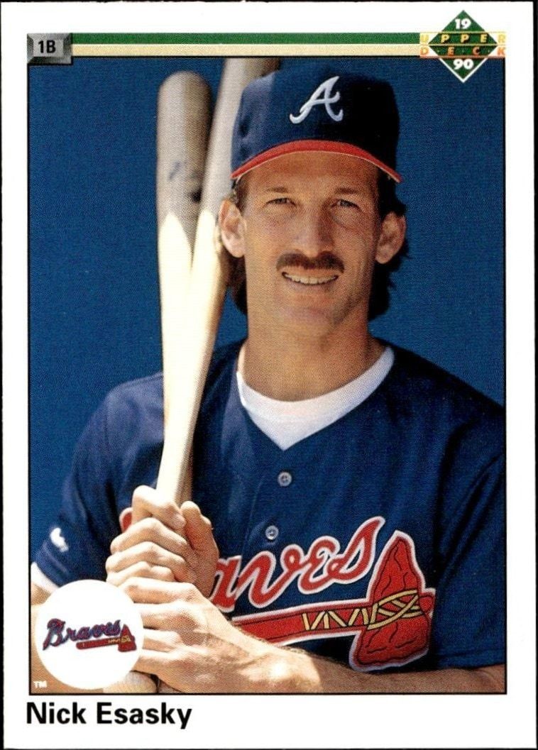 1990 Upper-Deck High Number Nick Esasky #758 trading card