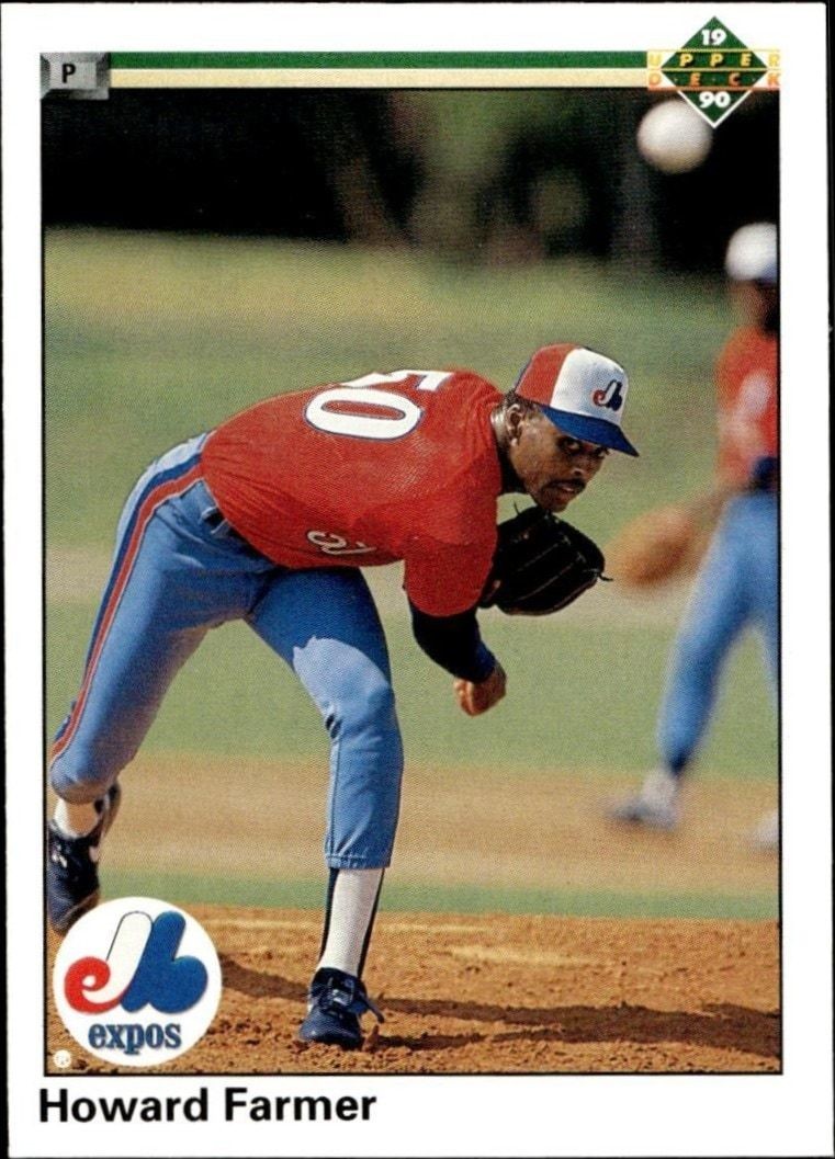 1990 Upper-Deck High Number Howard Farmer #753 trading card