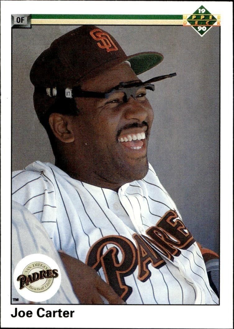 1990 Upper-Deck High Number Joe Carter #754 trading card