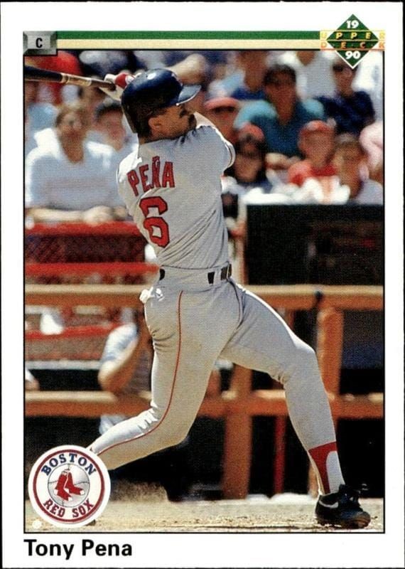 1990 Upper-Deck High Number Tony Pena #748 trading card