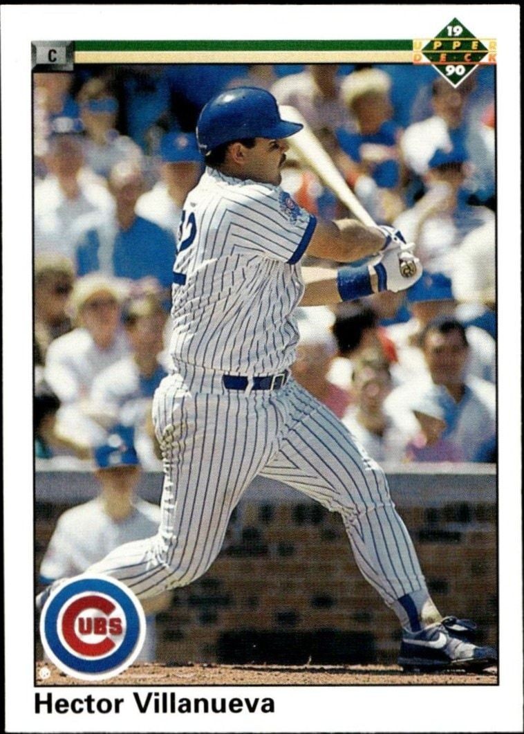 1990 Upper-Deck High Number Hector Villanueva #741 trading card