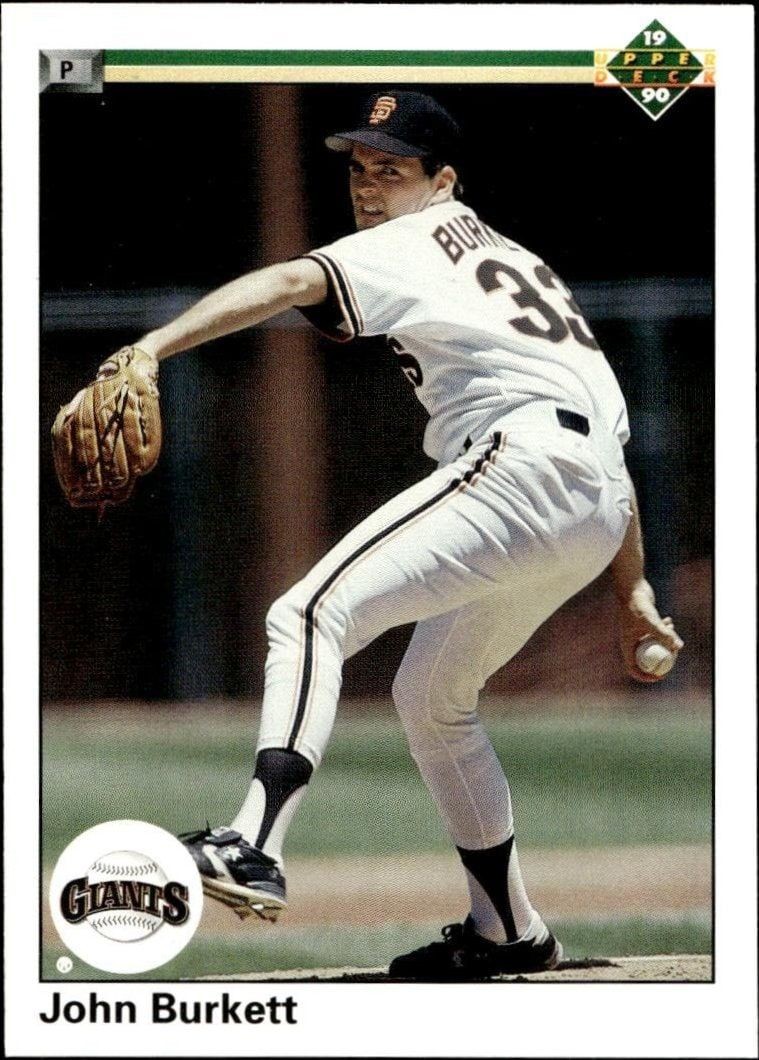 1990 Upper-Deck High Number John Burkett #735 trading card