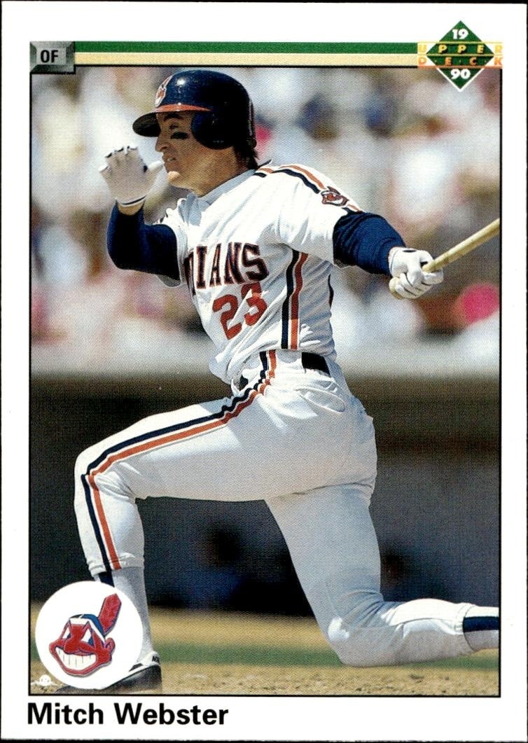 1990 Upper-Deck High Number Mitch Webster #730 trading card