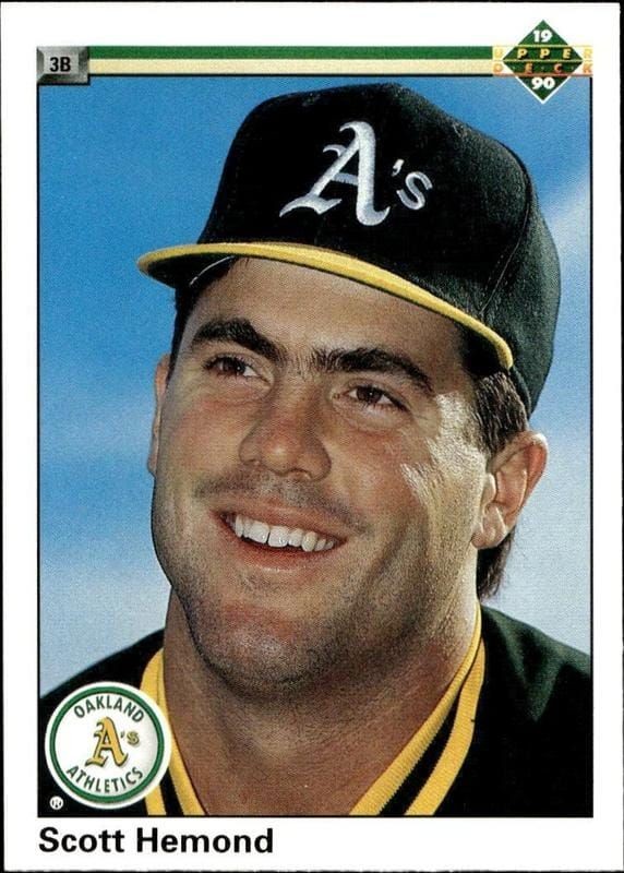1990 Upper-Deck High Number Scott Hemond #727 trading card