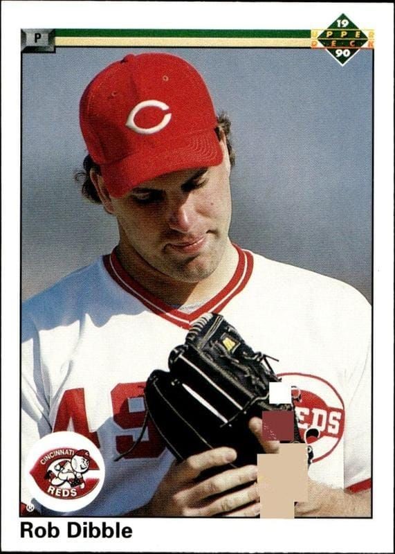 1990 Upper-Deck Low Number Rob Dibble #586 trading card