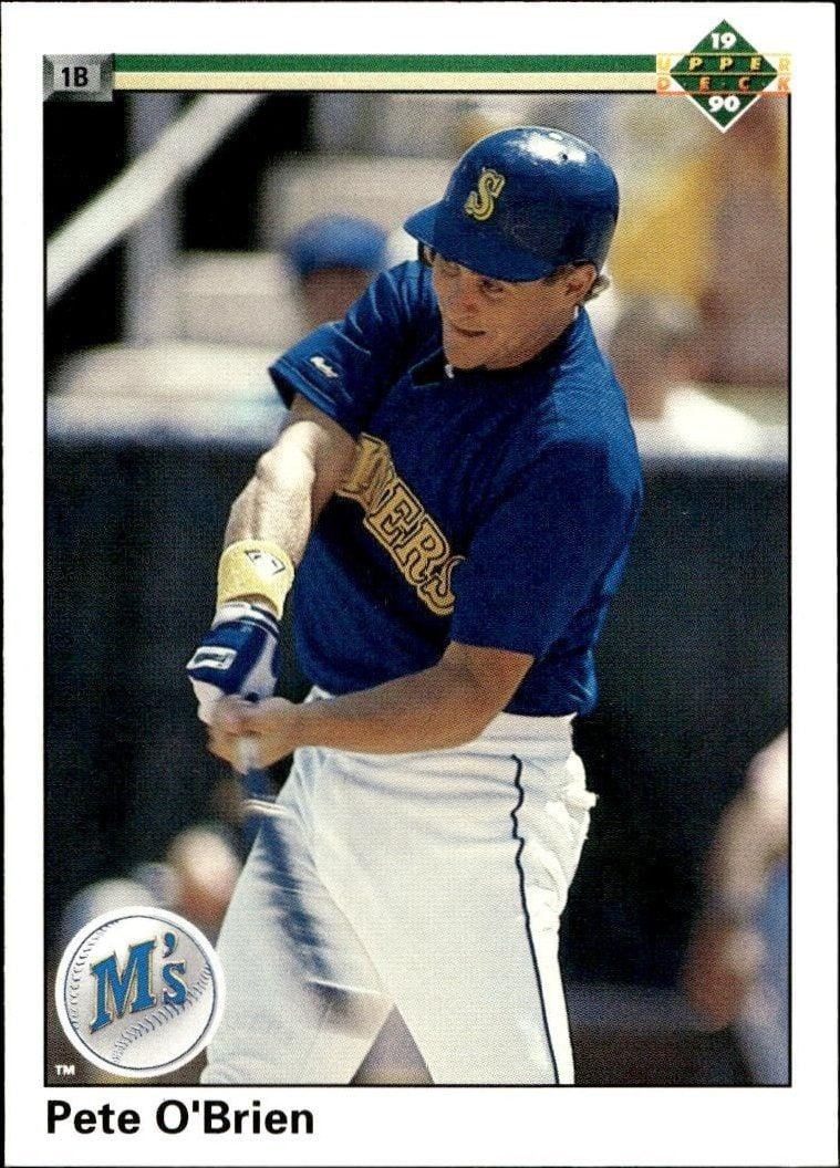1990 Upper-Deck High Number Pete O'Brien #719 trading card