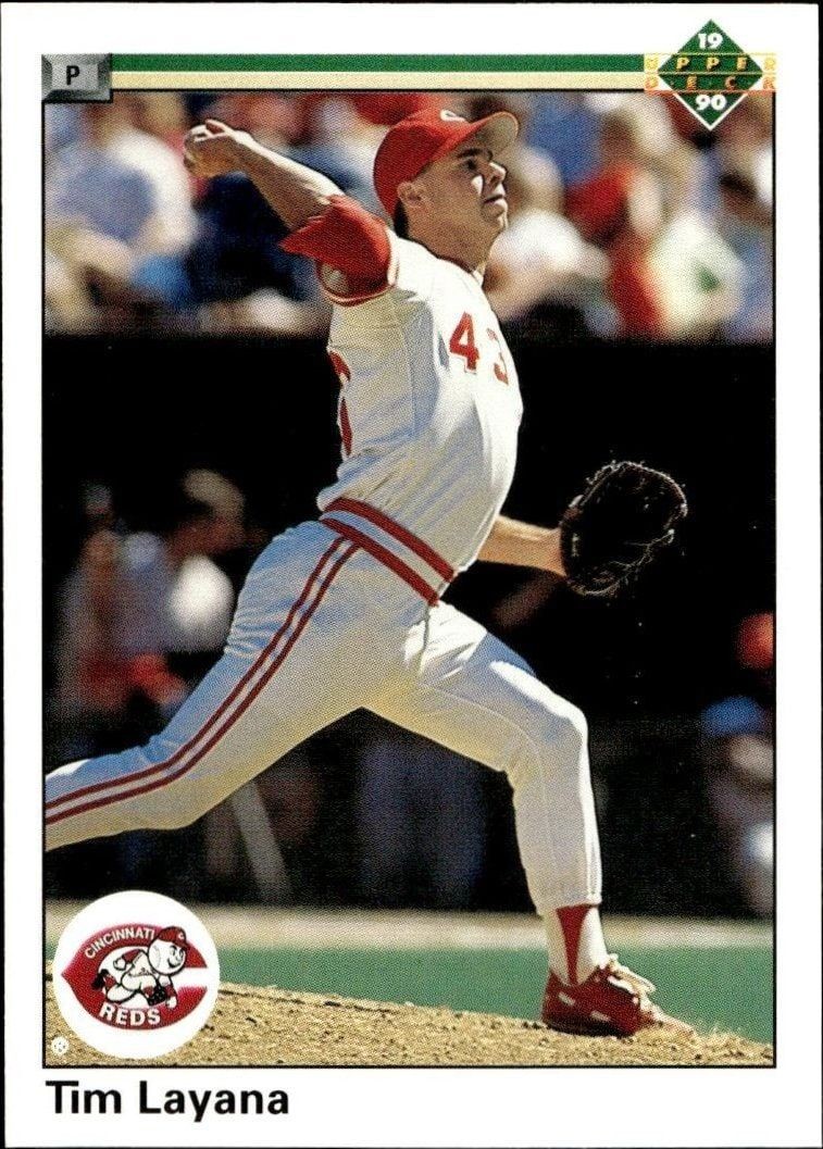 1990 Upper-Deck High Number Tim Layana #717 trading card