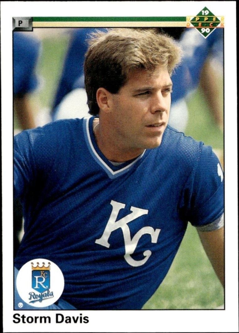 1990 Upper-Deck High Number Storm Davis #712 trading card