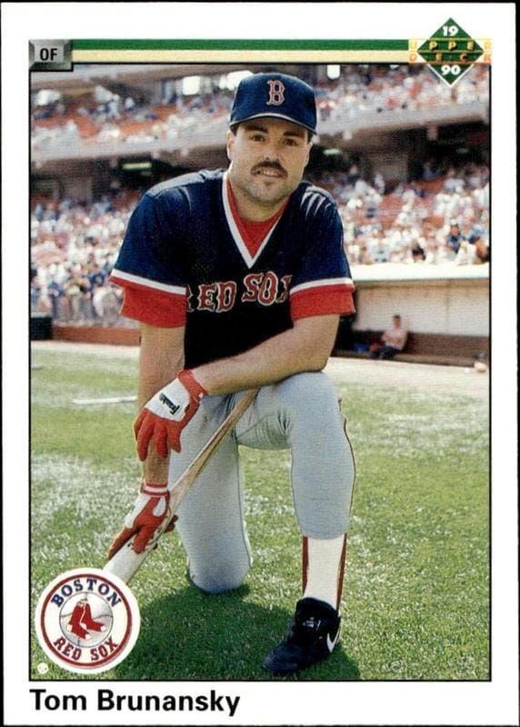 1990 Upper-Deck High Number Tom Brunansky #708 trading card