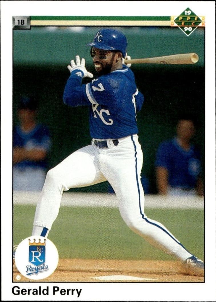 1990 Upper-Deck High Number Gerald Perry #707 trading card