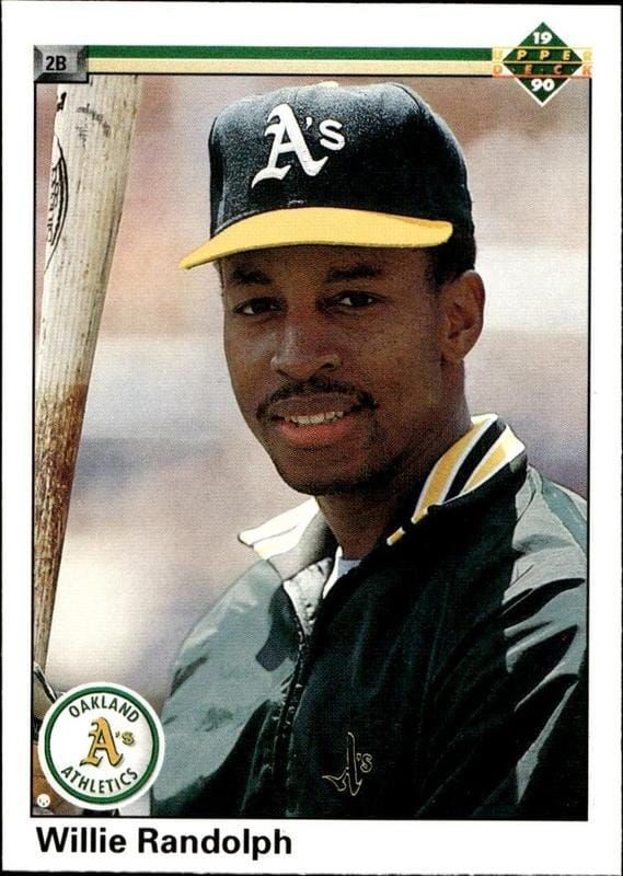 1990 Upper-Deck High Number Willie Randolph #704 trading card