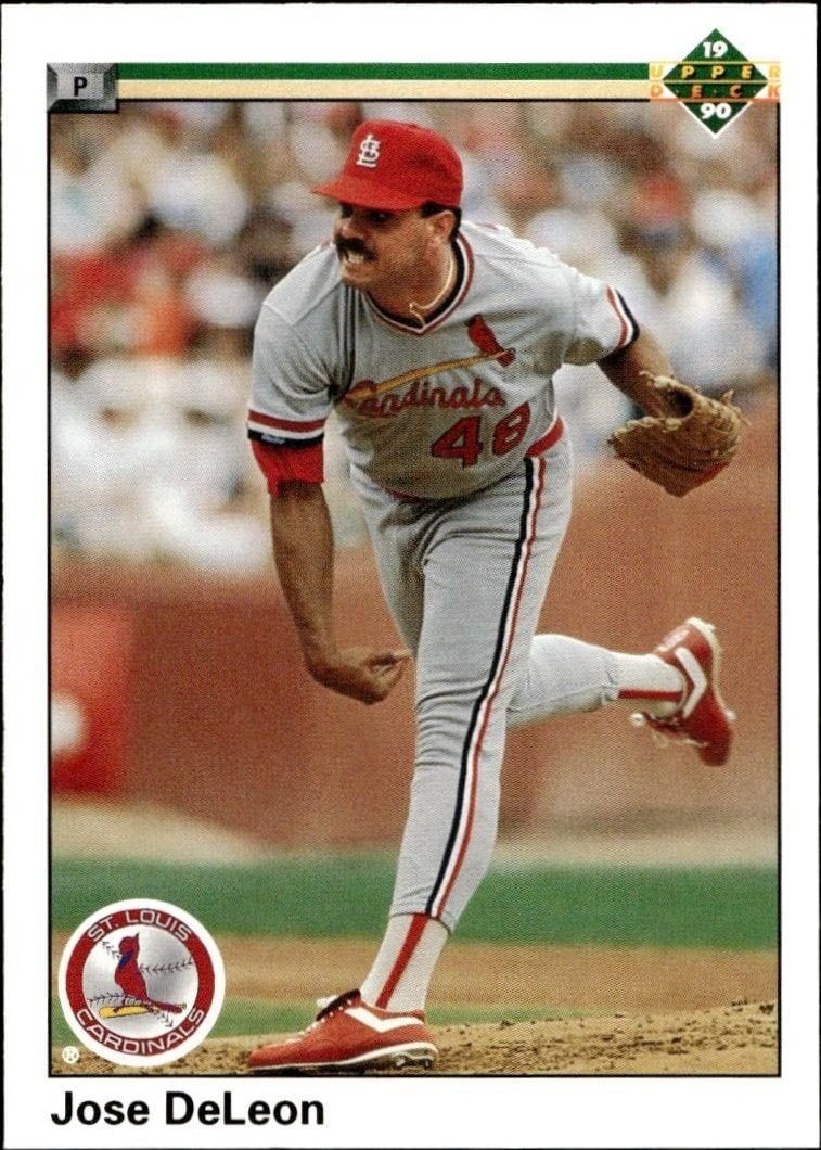 1990 Upper-Deck Low Number Jose DeLeon #697 trading card