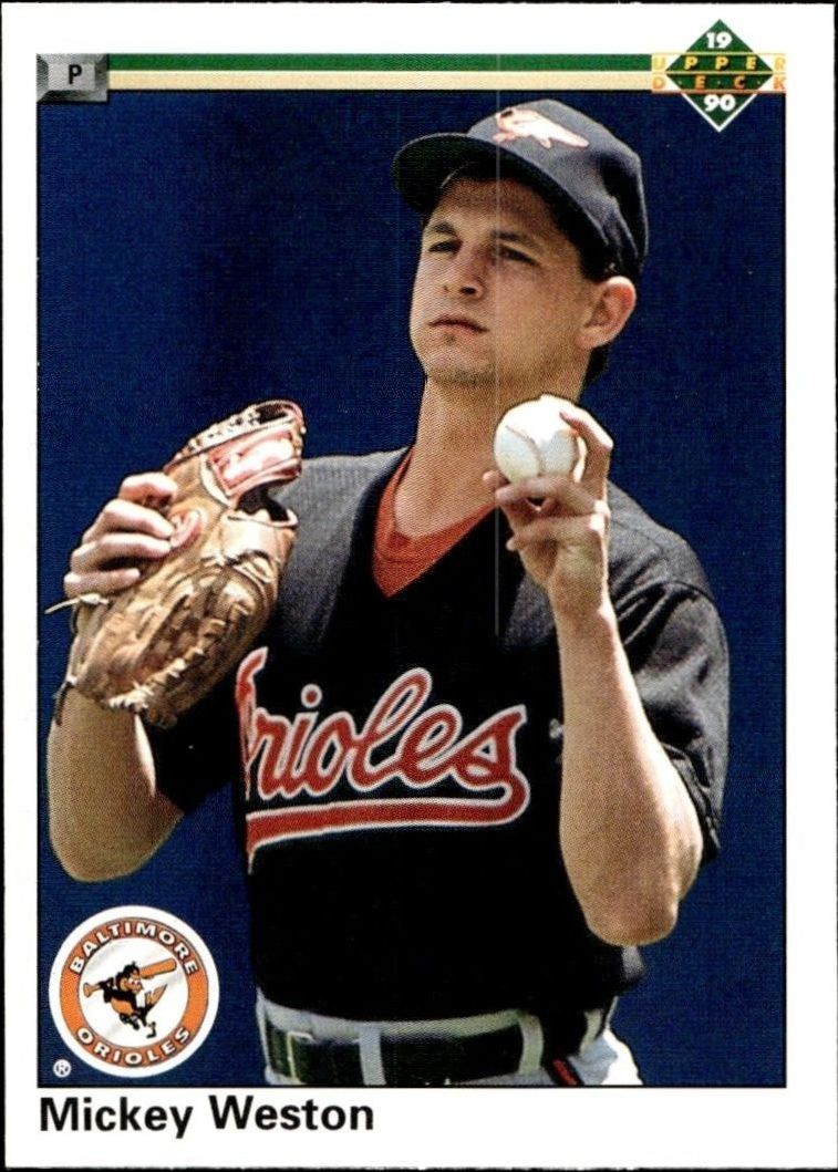 1990 Upper-Deck Low Number Mickey Weston #683 trading card