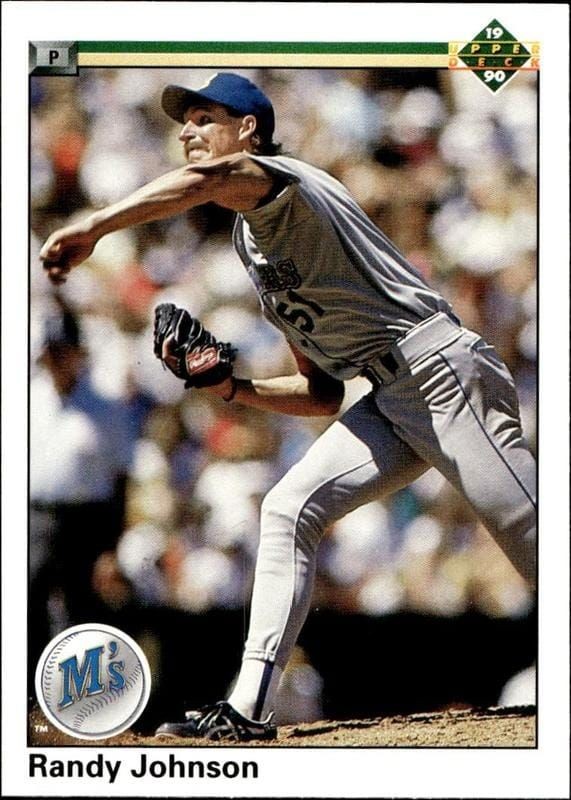 1990 Upper-Deck Low Number Randy Johnson #563 trading card