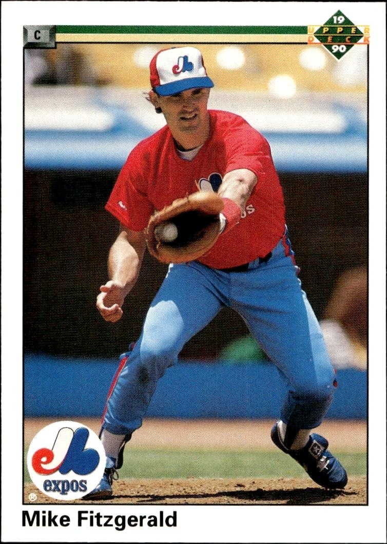 1990 Upper Deck Low Number Mike Fitzgerald #558 trading card