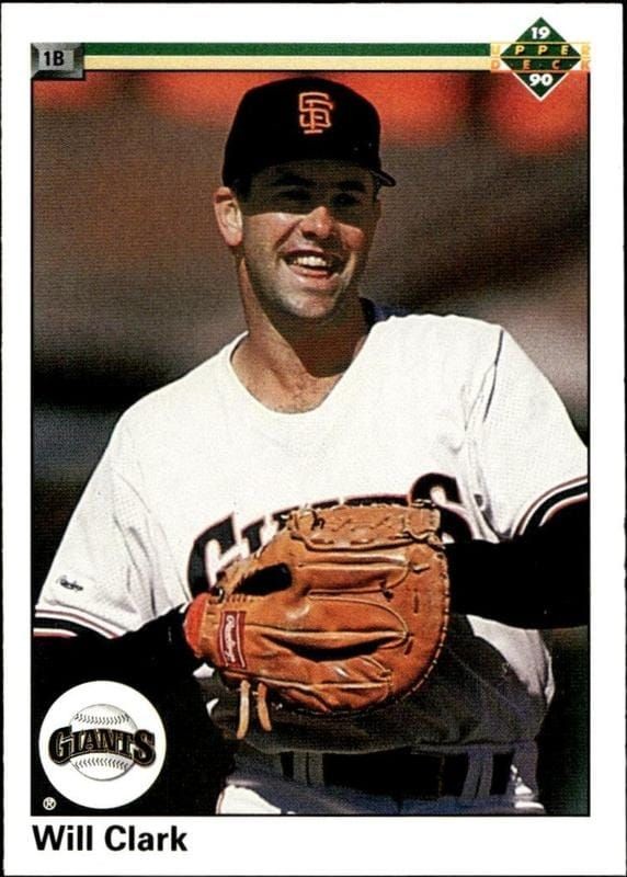 1990 Upper-Deck Low Number Will Clark #556 trading card