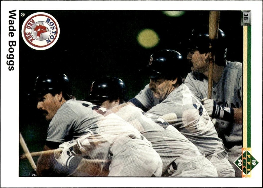 1990 Upper-Deck Low Number Wade Boggs #555 trading card
