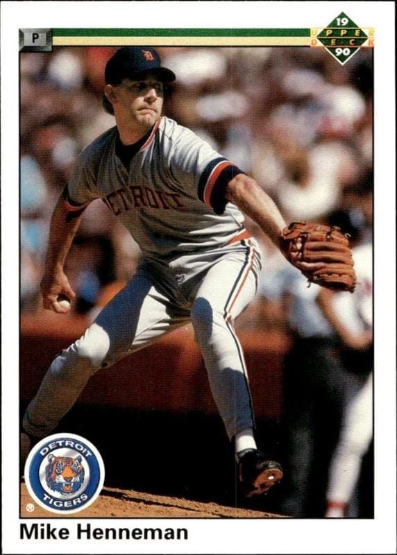 1990 Upper-Deck Low Number Mike Henneman #537 trading card