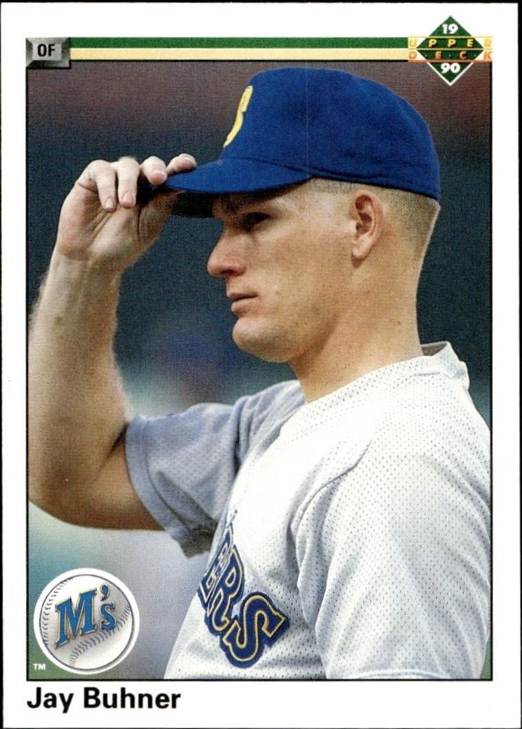 1990 Upper-Deck Low Number Jay Buhner #534 trading card
