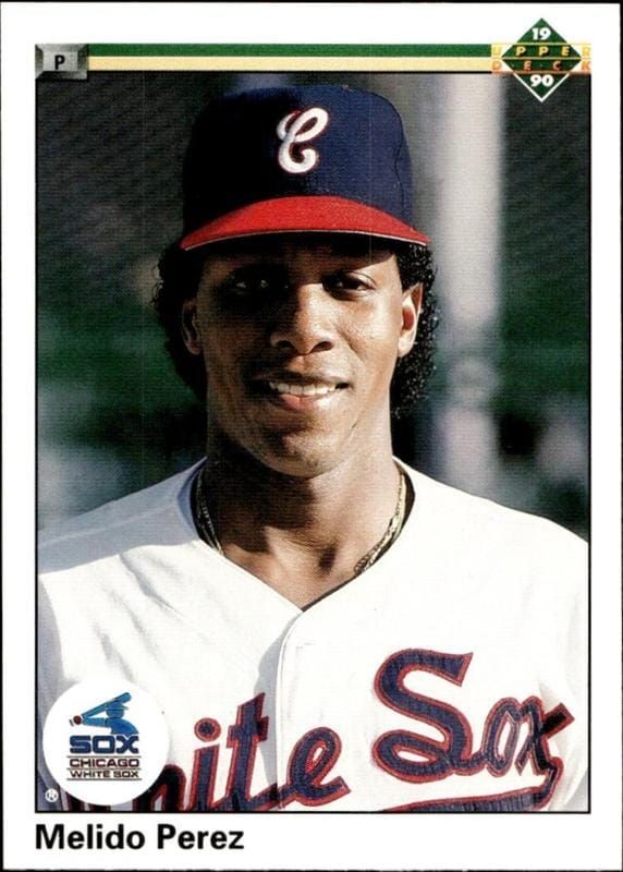 1990 Upper-Deck Low Number Melido Perez #525 trading card