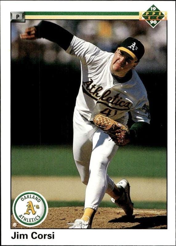 1990 Upper-Deck Low Number Jim Corsi #521 trading card