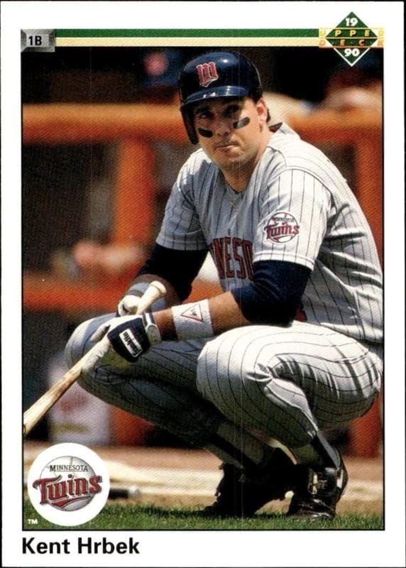 1990 Upper-Deck Low Number Kent Hrbek #452 trading card