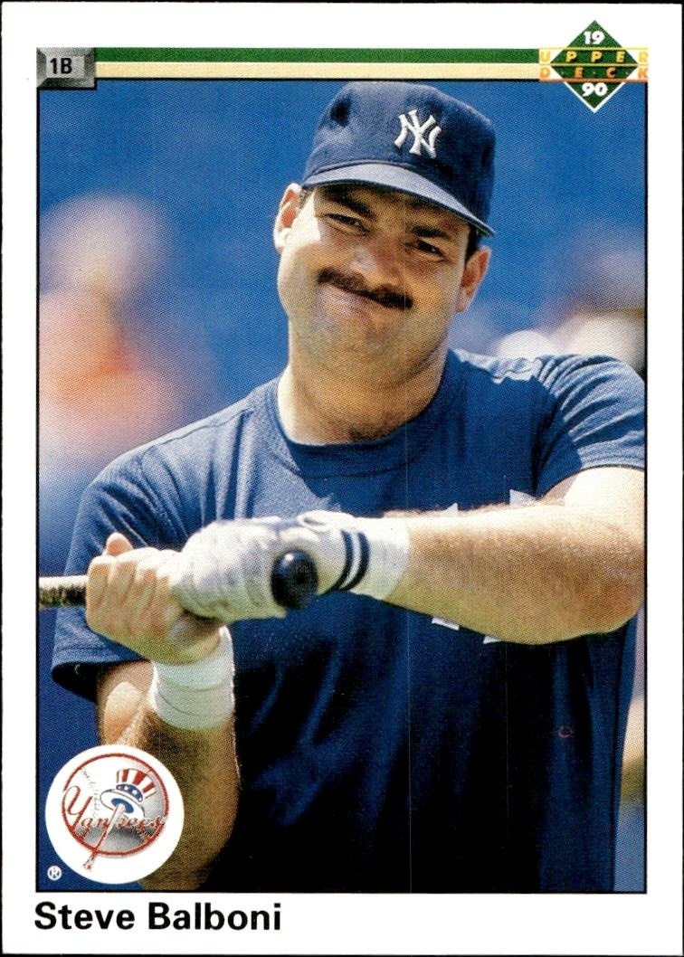 1990 Upper-Deck Low Number Steve Balboni #497 trading card