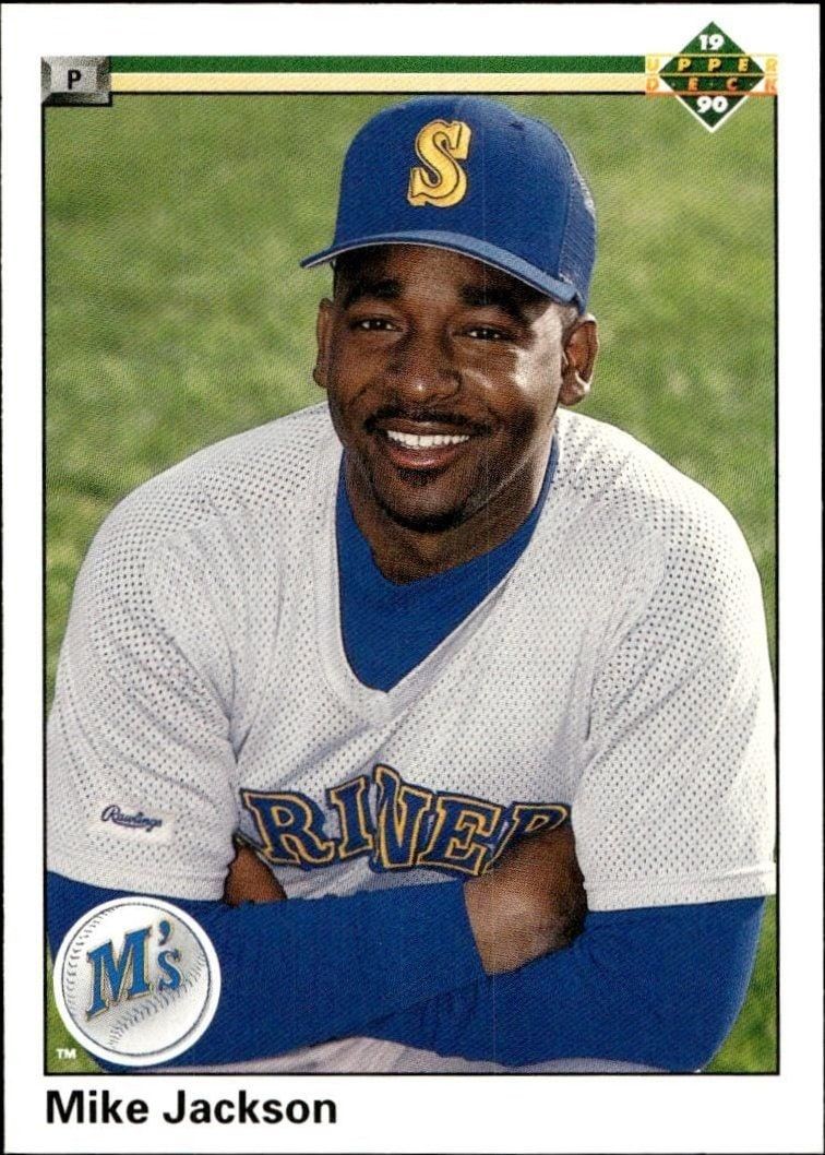 1990 Upper-Deck Low Number Mike Jackson #494 trading card