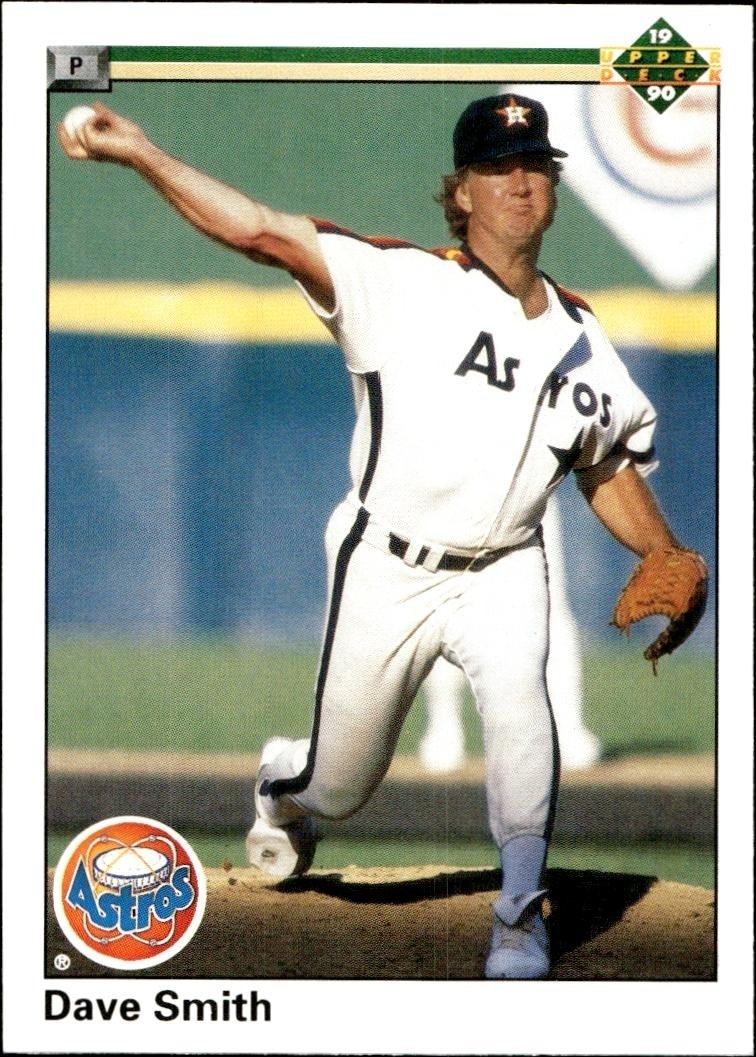1990 Upper-Deck Low Number Dave Smith #448 trading card
